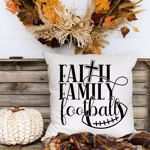 Faith Family Football SVG File