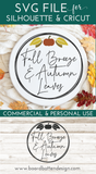 Fall Breeze and Autumn Leaves SVG File | Cricut & Silhouette Files - Commercial Use SVG Files for Cricut & Silhouette