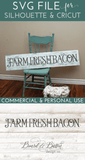 Farm Fresh Bacon SVG File Farmhouse Style - Commercial Use SVG Files for Cricut & Silhouette