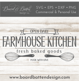 Farmhouse Kitchen SVG File (Style 3) - Commercial Use SVG Files for Cricut & Silhouette