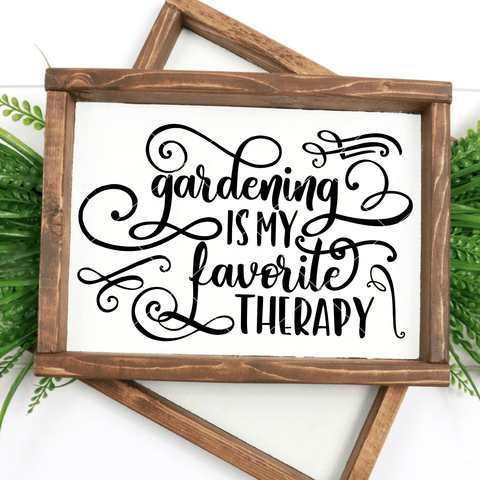 Gardening Is My Favorite Therapy SVG File