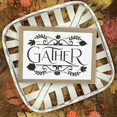 Gather SVG File for Thanksgiving