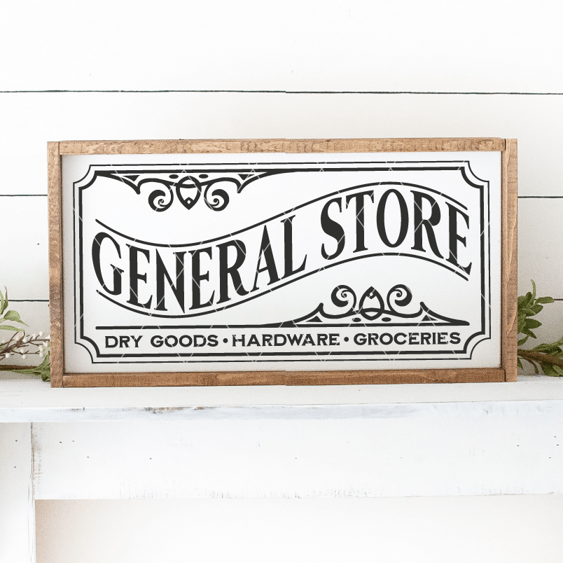 General Store Farmhouse SVG File - Commercial Use SVG Files for Cricut & Silhouette