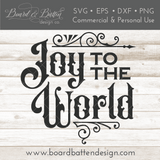 Gothic Christmas Ornament SVG File - Joy To The World - Commercial Use SVG Files for Cricut & Silhouette