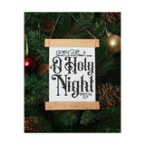 Gothic Christmas Ornament SVG File - O Holy Night - Commercial Use SVG Files for Cricut & Silhouette