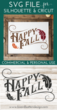 Happy Fall SVG File for Autumn - Commercial Use SVG Files for Cricut & Silhouette