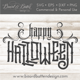 Happy Halloween 3 SVG File - Commercial Use SVG Files for Cricut & Silhouette