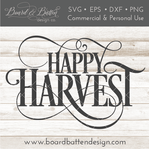 Happy Harvest SVG File