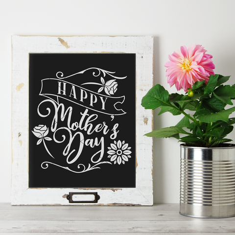 Happy Mother's Day SVG File Style 5 for Cricut/Silhouette