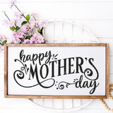 Happy Mother's Day SVG File - Commercial Use SVG Files for Cricut & Silhouette