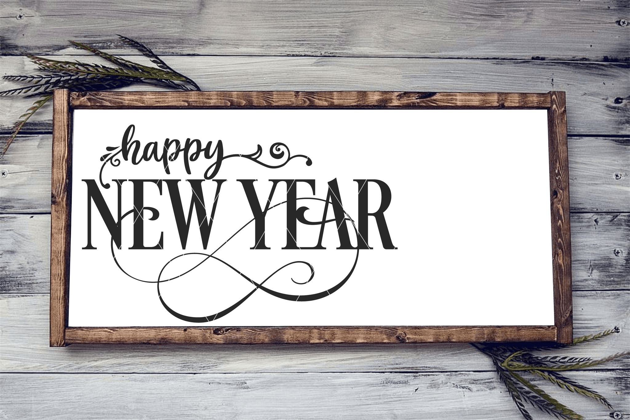 Happy New Year SVG File - Commercial Use SVG Files for Cricut & Silhouette