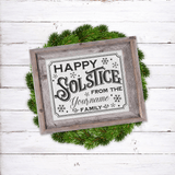 Personalizable Happy Solstice 8x10 SVG File - Commercial Use SVG Files for Cricut & Silhouette