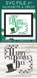 Happy St Patrick's Day SVG File (Style 3) - Commercial Use SVG Files for Cricut & Silhouette