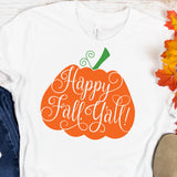 Happy Fall Y’all Pumpkin SVG File - Commercial Use SVG Files for Cricut & Silhouette