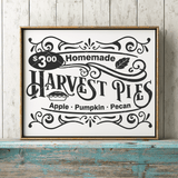 Vintage Harvest Pies SVG File For Fall/Autumn - Commercial Use SVG Files for Cricut & Silhouette