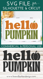 Hello Pumpkin SVG | Cricut Pumpkin Svg | Silhouette Dxf - Commercial Use SVG Files for Cricut & Silhouette