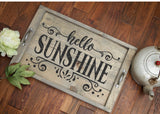 Hello Sunshine SVG File - Commercial Use SVG Files for Cricut & Silhouette