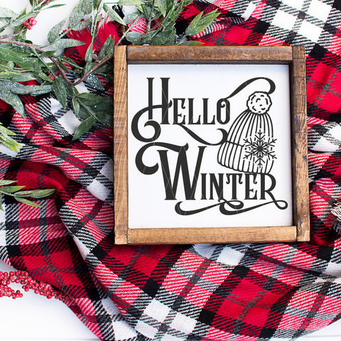Winter SVG Files | Hello Winter 3 | Cricut SVG File Designs