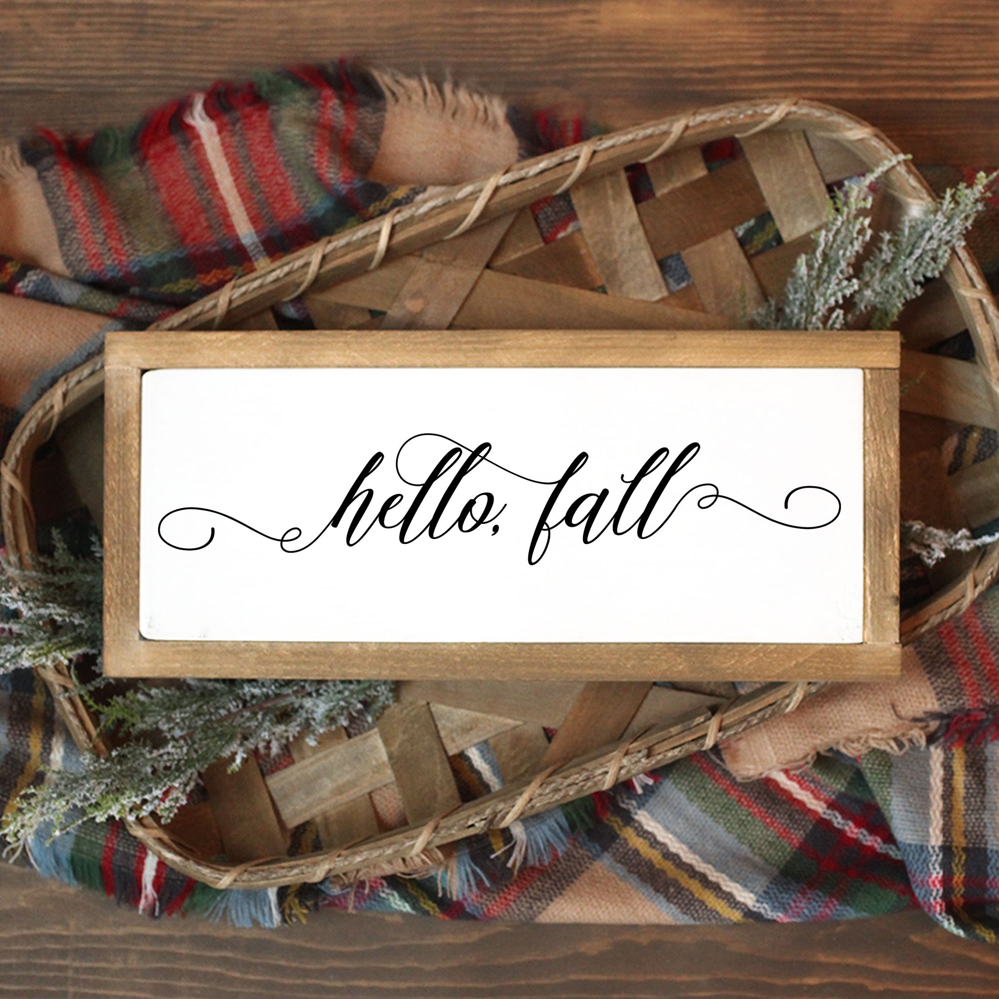 Hello Fall SVG File - Commercial Use SVG Files for Cricut & Silhouette