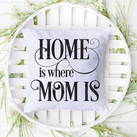Home Is Where Mom Is SVG File For Mother's Day