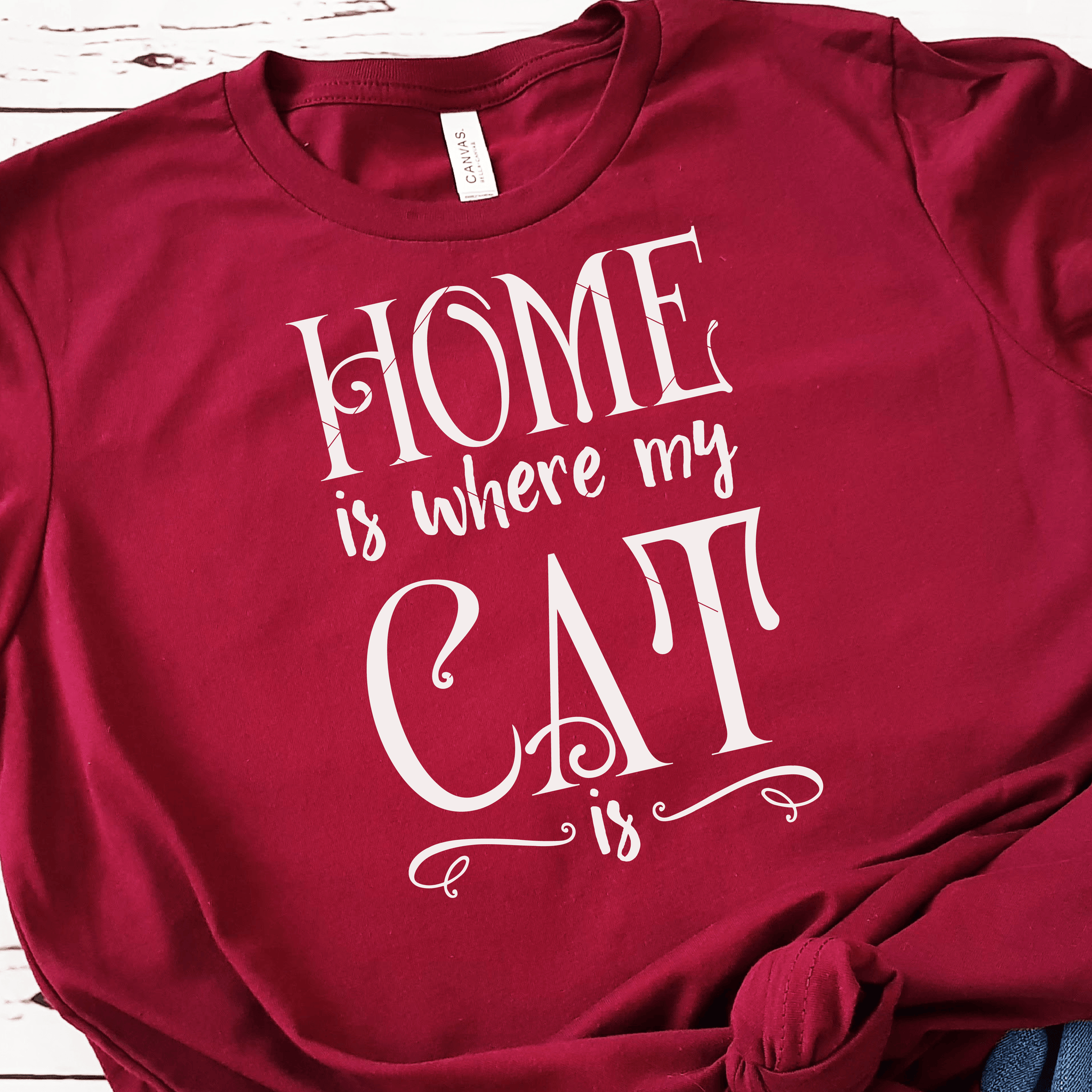 Home Is Where My Cat Is SVG File - Commercial Use SVG Files for Cricut & Silhouette