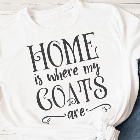 Home Is Where My Goats Are SVG File