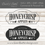 Vintage Honeycrisp Apples Sign SVG File - Commercial Use SVG Files for Cricut & Silhouette