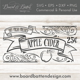 Hot Apple Cider SVG File for Fall/Autumn - Commercial Use SVG Files for Cricut & Silhouette
