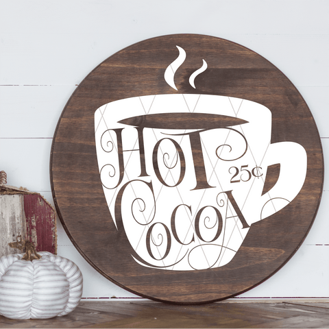 Cutout Hot Cocoa SVG File