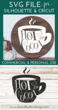 Cutout Hot Cocoa SVG File - Commercial Use SVG Files for Cricut & Silhouette
