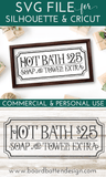 Vintage Hot Bath $.25 SVG File - Commercial Use SVG Files for Cricut & Silhouette