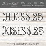 Hugs and Kisses $.25 SVG File - Commercial Use SVG Files for Cricut & Silhouette