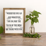 Wherever You Go Irish Proverb SVG - Commercial Use SVG Files for Cricut & Silhouette
