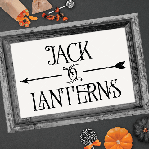 Jack O Lanterns Arrow SVG File