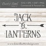 Jack O Lanterns Arrow SVG File - Commercial Use SVG Files for Cricut & Silhouette