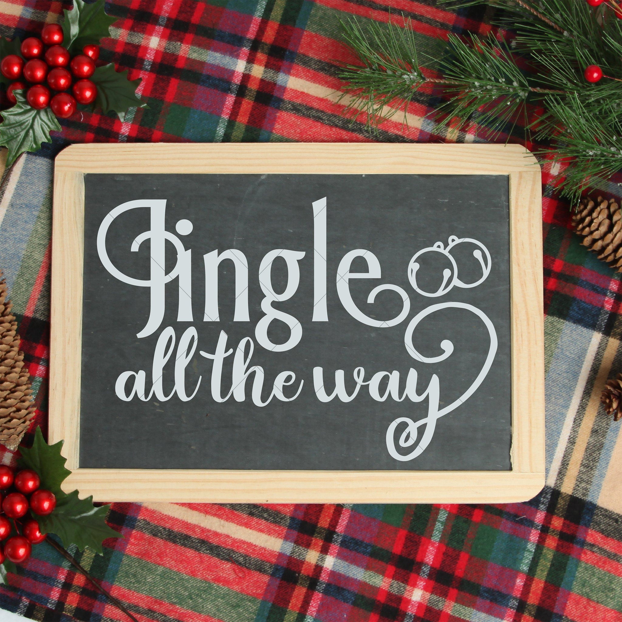 Jingle All The Way SVG File For Christmas - Commercial Use SVG Files for Cricut & Silhouette