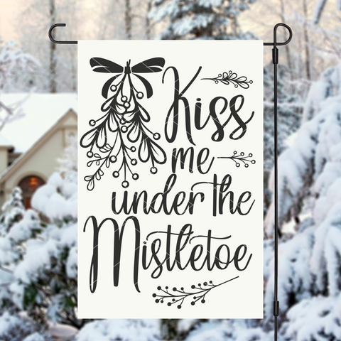 Holiday SVG | Kiss Me Under The Mistletoe SVG File for Christmas | Cricut Designs