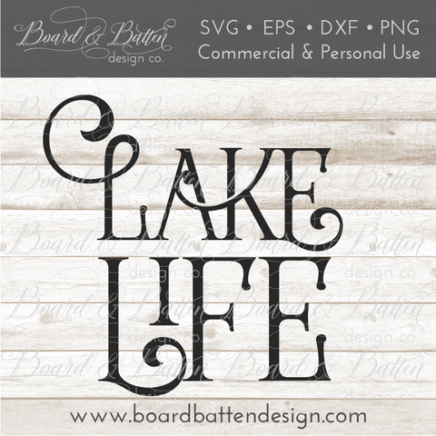 Lake Life SVG File