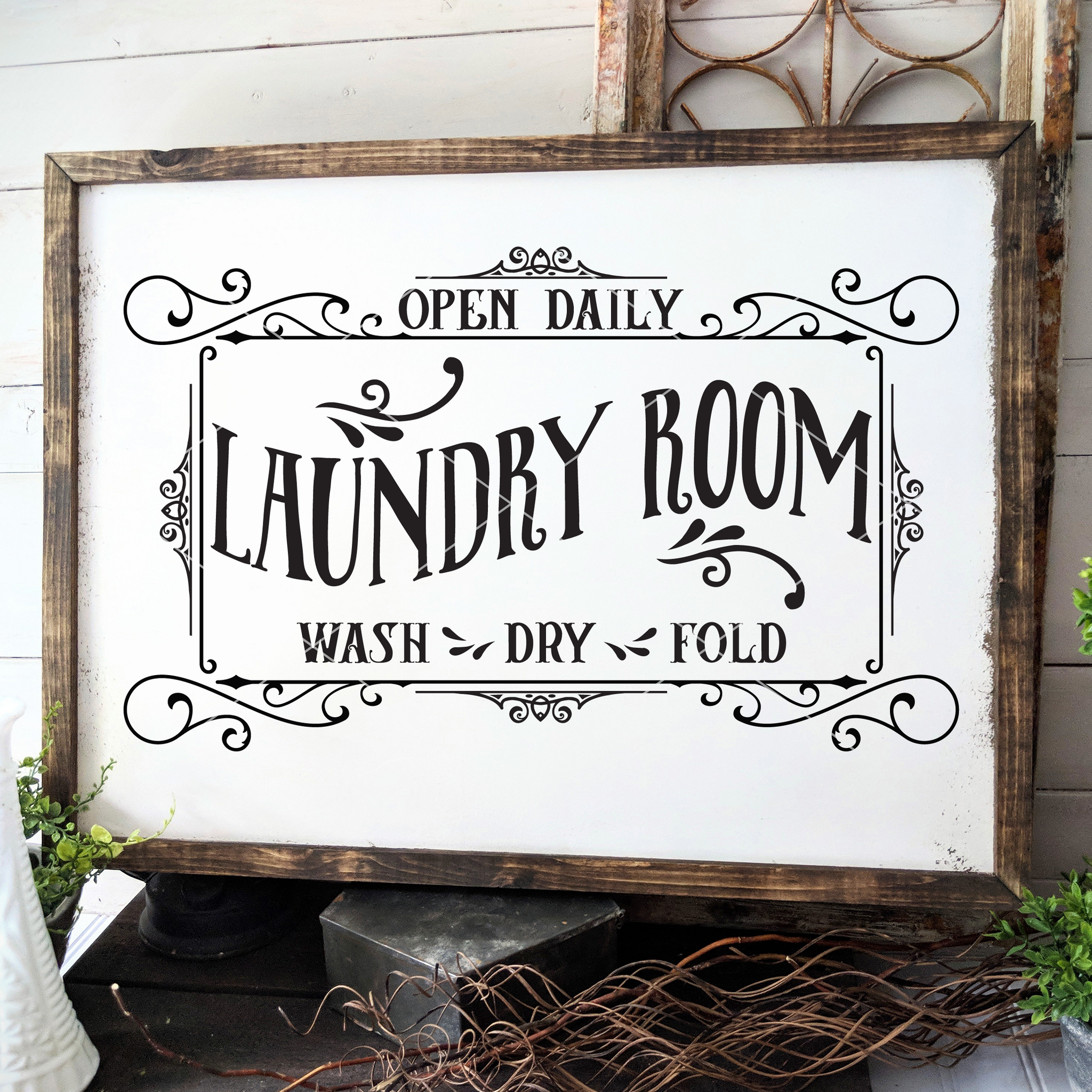 Laundry Room SVG File for Cricut/Silhouette (Style 3) - Commercial Use SVG Files for Cricut & Silhouette