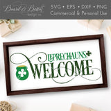 Leprechauns Welcome SVG File - Commercial Use SVG Files for Cricut & Silhouette