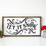Let It Snow SVG File Style 5 - Commercial Use SVG Files for Cricut & Silhouette