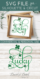 Lucky SVG File - Commercial Use SVG Files for Cricut & Silhouette
