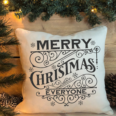 Merry Christmas Everyone SVG File