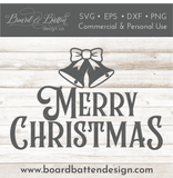 Welcome Mat SVG | Merry Christmas SVG File | Style 8 | Cricut Christmas Designs - Commercial Use SVG Files for Cricut & Silhouette