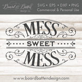 Victorian Style Mess Sweet Mess Cuttable SVG File - Commercial Use SVG Files for Cricut & Silhouette