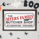 Creepy Halloween Sign Svg | Myers Family Butcher Shop Svg | Silhouette & Cricut Ideas - Commercial Use SVG Files for Cricut & Silhouette