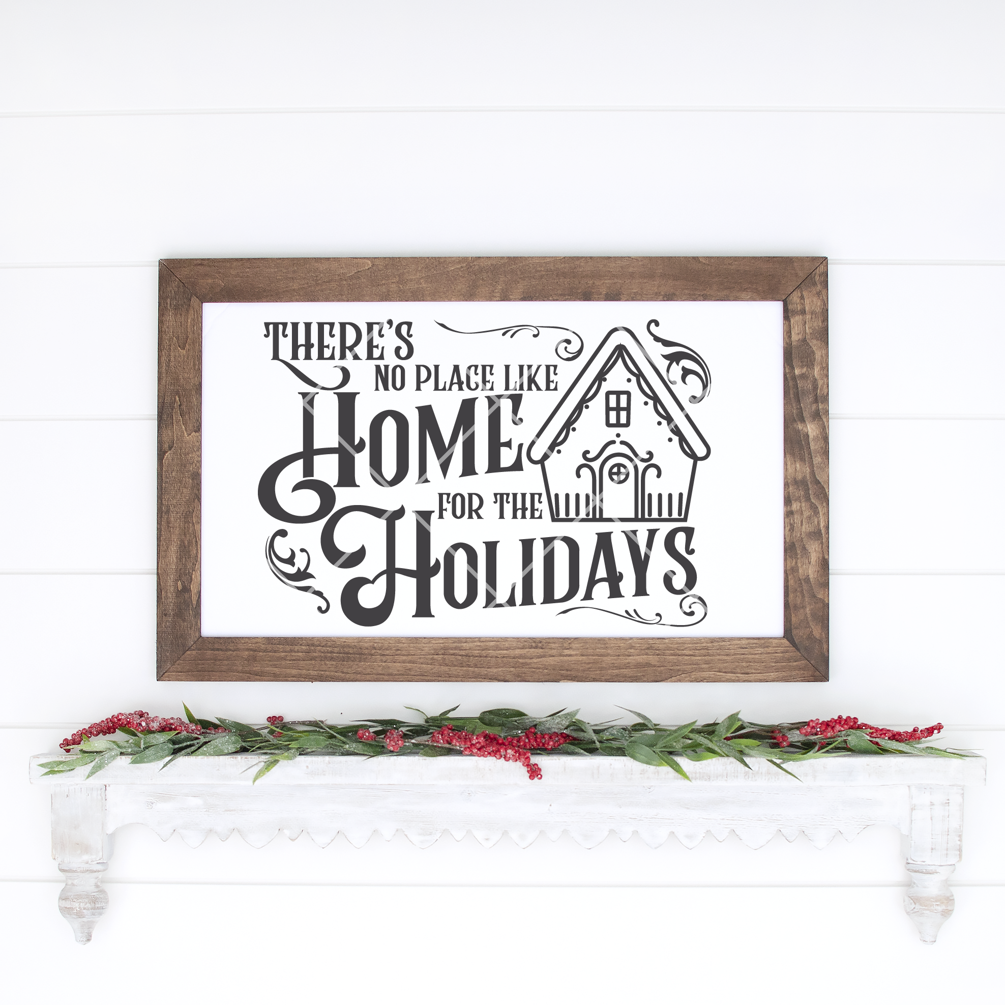 There's No Place Like Home For The Holidays Christmas SVG Files | Cricut SVG Files - Commercial Use SVG Files for Cricut & Silhouette