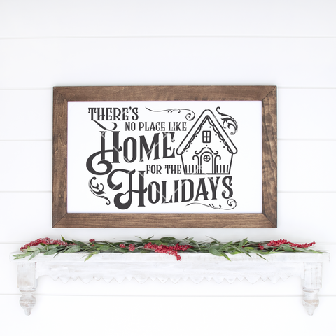 There's No Place Like Home For The Holidays Christmas SVG Files | Cricut SVG Files