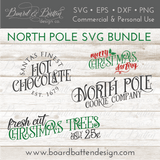 North Pole Christmas SVG Cut File Bundle - Commercial Use SVG Files for Cricut & Silhouette