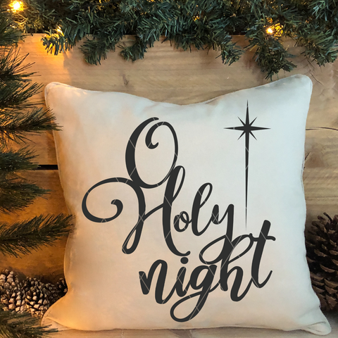 O Holy Night SVG File for Christmas/Holiday | Christmas Cricut Cut Files